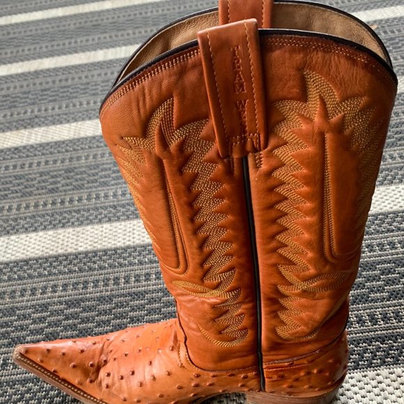 Vanessa Mooney VINTAGE TEAM WEST Ostrich boots - Picture 5 of 7